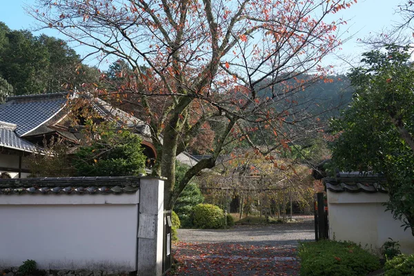 Kyoto Japão Novembro 2019 Entrada Portão Templo Bishamondou Yamashina Kyoto — Fotografia de Stock