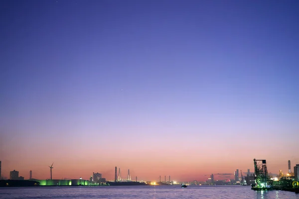 Kanagawa Japão Dezembro 2019 Cena Noturna Área Portuária Yokohama Vista — Fotografia de Stock