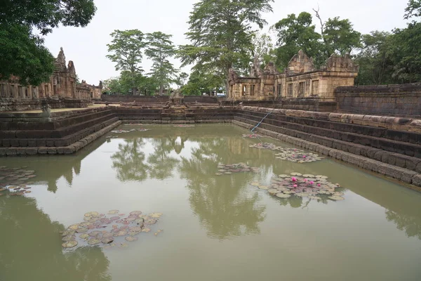 Buriram Thailandia Dicembre 2019 Laghetto Lotus Prasat Muang Tam Buriram — Foto Stock