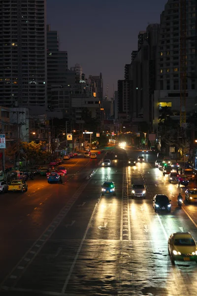 Bangkok Thailand December 2019 Asok Montri Intersection Dawn Bangkok Thailand — 스톡 사진