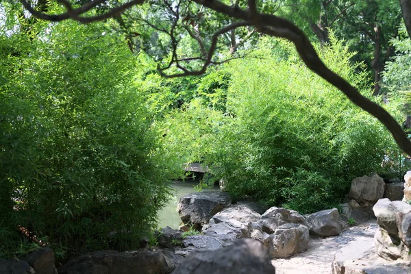 Suzhou China Setembro 2019 Jardim Liuyuan Jardim Lingering Dos Patrimônios — Fotografia de Stock