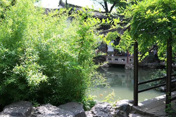 Suzhou China September 2019 Liuyuan Trädgård Eller Lingering Trädgård Världsarvet — Stockfoto