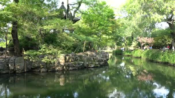 Suzhou Çin Eylül 2019 Mütevazı Yöneticinin Bahçesi Veya Çin Suzhou — Stok video