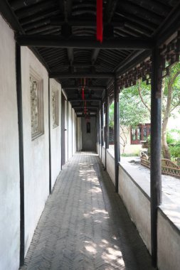 Suzhou, Çin-17 Eylül 2019: Mütevazı Yöneticinin Bahçesi veya Çin Suzhou, Zhuozheng Yuan