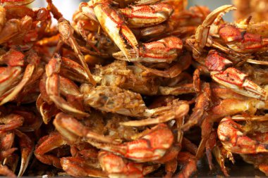 Şangay, Çin-15 Eylül 2019: Çin 'deki Yuyuan bahçesinde abur cubur satılıyor