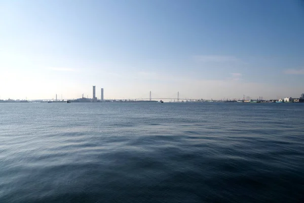 Aichi Japón Enero 2020 Puentes Cable Puerto Nagoya Ise Bay —  Fotos de Stock