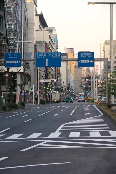 Aichi Japan January 2020 Nishiki Street Nagoya Morning — Stock Photo, Image