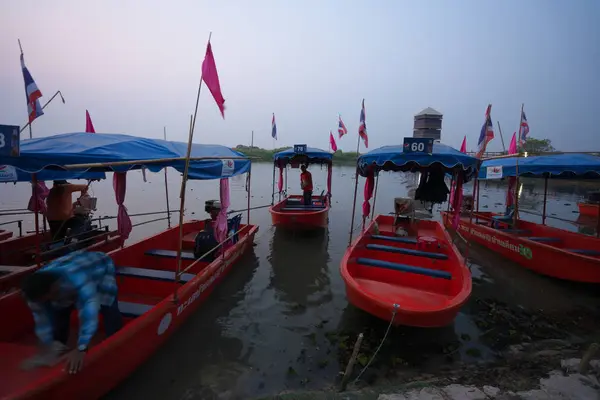 Udon Thani Thailanda Ianuarie 2020 Boatslip Sau Dig Red Lotus — Fotografie, imagine de stoc