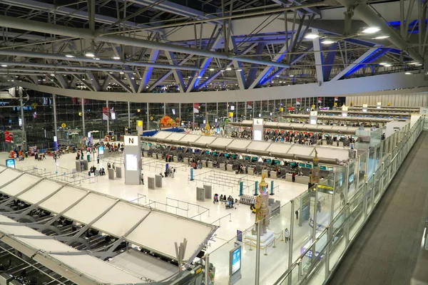 Bangkok Thailand Januari 2020 Vertrek Verdieping Van Suvarnabhumi Airport New — Stockfoto