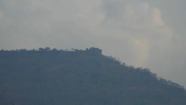 Preah Vihear Camboya Enero 2020 Vista Montaña Preah Vihear Cordillera — Vídeos de Stock