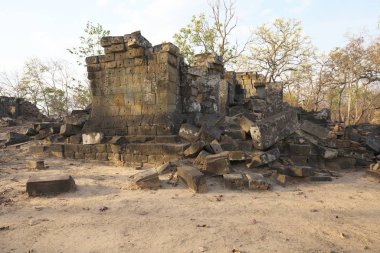 Preah Vihear,Cambodia-January 25, 2020: Prasat Preah Lean in Cambodia