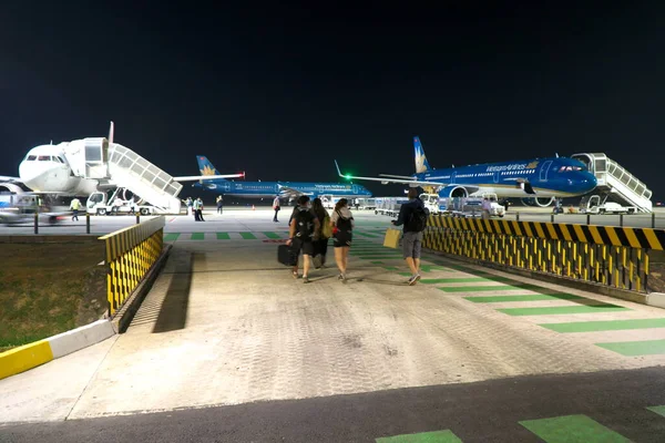 Siem Reap Cambodia January 2020 Airplanes Parking Siem Reap International — Stok fotoğraf