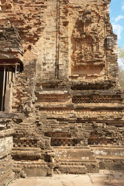 Kampong Thom Kambodscha Januar 2020 Fliegendes Palastrelief Der Wand Von — Stockfoto