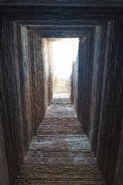 Kampong Thom, Cambodia-January 25, 2020: Interior of S1 of Sambor Prei Kuk or Prasat Yeah Puon in Kampong Thom, Cambodia