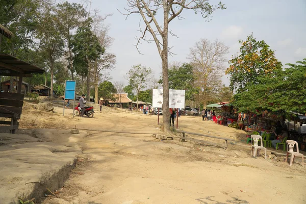 Preah Vihear Camboja Janeiro 2020 Ponto Verificação Entrada Preah Vihear — Fotografia de Stock