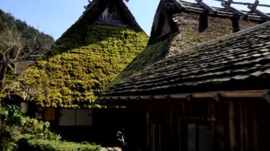 Kyoto,Japan-February 24, 2020: Miyama's thatched village (Kayabuki no Sato) in Miyama, Kyoto