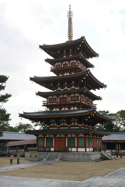 Kyoto Japonya Şubat 2020 Yakushiji Tapınağı Batı Pagoda Nara Japonya — Stok fotoğraf