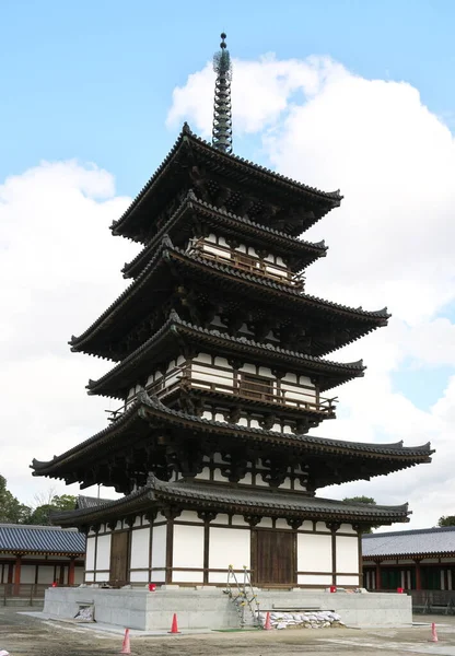 Kyoto Japón Febrero 2020 Yakushiji Temple East Pagoda Justo Después — Foto de Stock