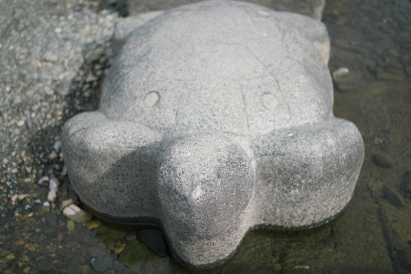 Kyoto Giappone Febbraio 2020 Pietre Miliari Forma Tartaruga Che Attraversano — Foto Stock