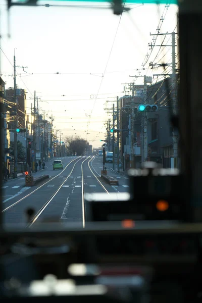 Kyoto Japan Februari 2020 Morgonutsikt Över Nishikoji Sanjo Området Kyoto — Stockfoto