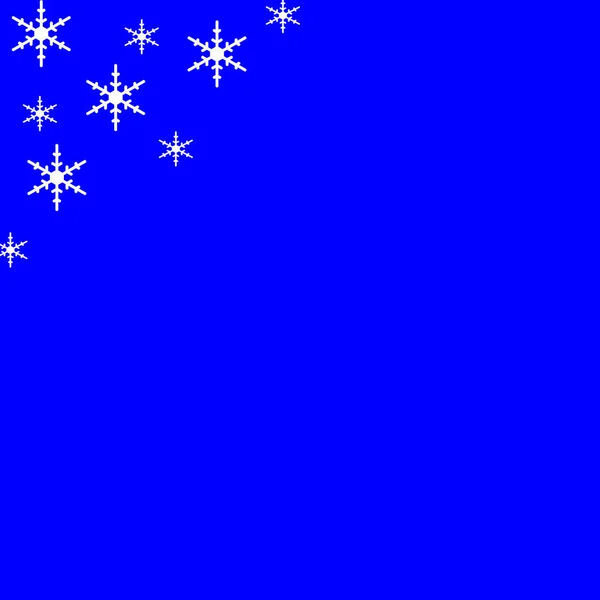 Blå Holiday bakgrund med vita stjärnor — Stockfoto