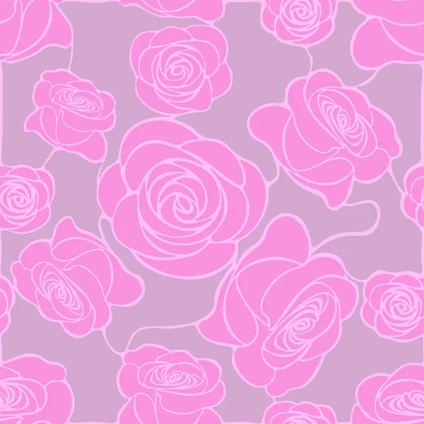 Цветочная мозаика с розовыми розами на сером фоне — стоковый вектор