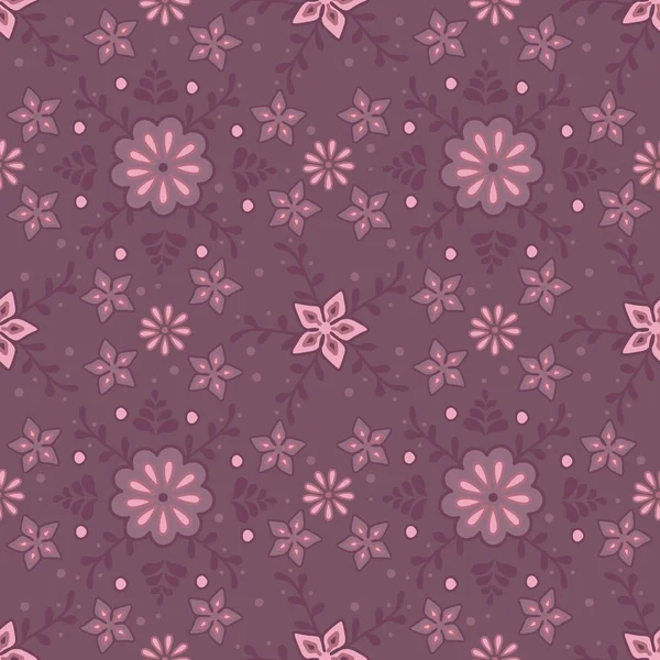 Vektör çiçek süsleme ile seamless modeli