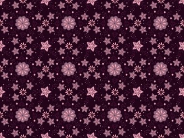 Detaylı vektör çiçek süsleme ile seamless modeli