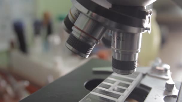 Microscope Laboratory Analysis — Stock Video