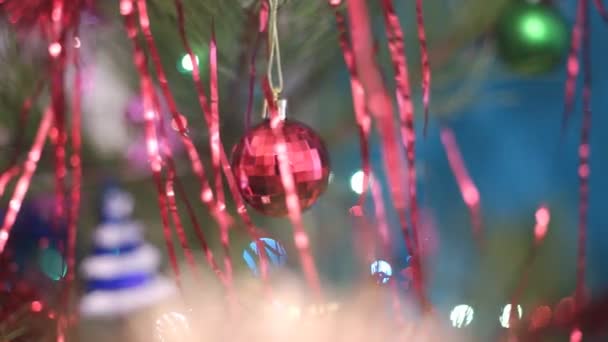 Christmas Tree with Toys — Stock Video