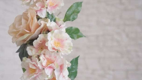 Hermosas flores para la decoración — Vídeos de Stock