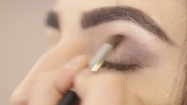 Fare un trucco professionale — Video Stock