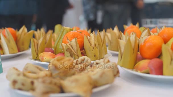 Amuse-gueules froids Table de vacances — Video