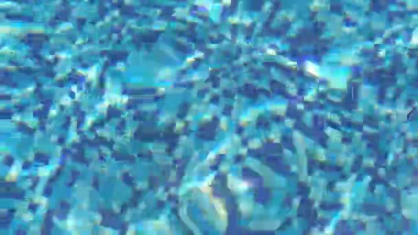Blaues Wasser im Pool — Stockvideo