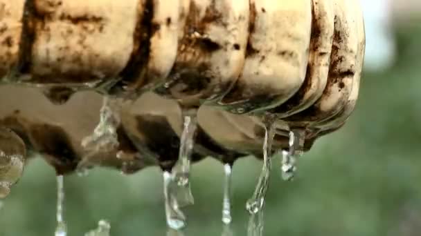 Gouttes d'eau pulvérisée — Video