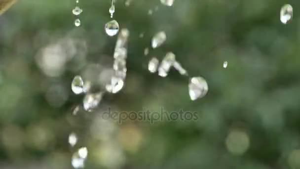 Gotas de spray de agua — Vídeos de Stock