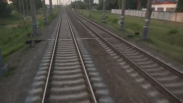 Ferrovia per il treno — Video Stock