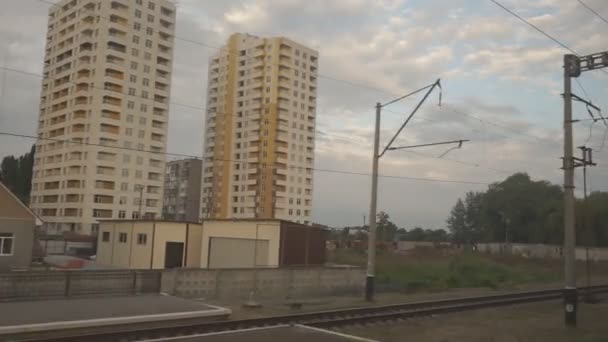 Ferrocarril para el tren — Vídeo de stock