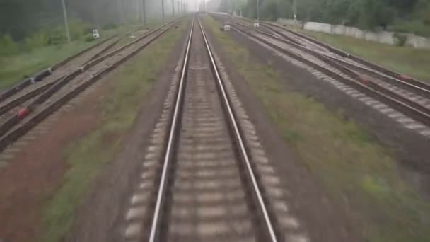 Ferrovia per il treno — Video Stock