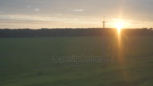 Als Schnellzug unterwegs — Stockvideo