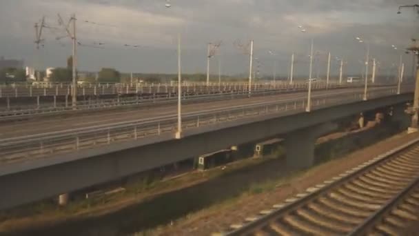 Als snelle trein reizen — Stockvideo