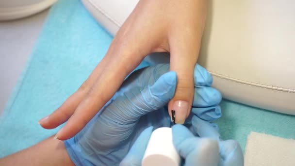 Manicure salon procedures — Stock Video