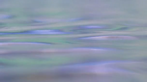 Blue waves on the surface of the pond — Stock Video