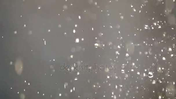 Gotas de chuva de fonte — Vídeo de Stock