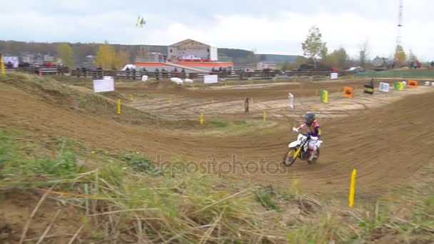 Racing Motorcycles Sports Motocross — Stock Video