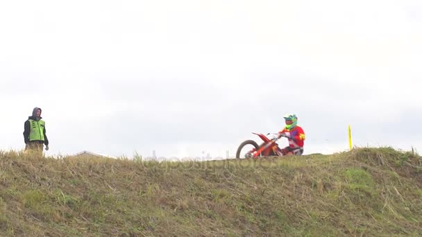 Racing Motorcycles Sports Motocross — Stock Video