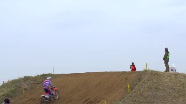 Racing Motorcycles Sports Motocross — Stock Video