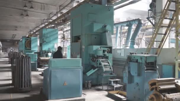 Structures Parts Machine Tools Heavy Engineering Plants — Stock Video