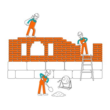 İnşaatçılar inşaat çalışma