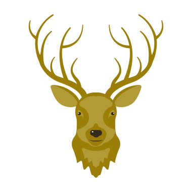 Ren geyiği kafa çizimi